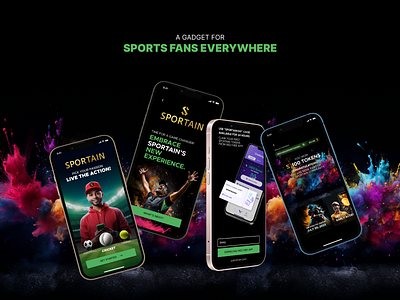 Sports Community App app event tracker mobile design sports sports community token claim