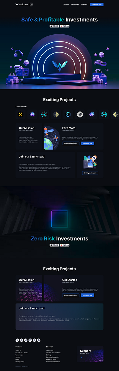 Crypto Project Website Proposal crypto crypto project fintech web design