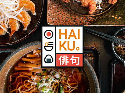 Haiku Japanese Restaurant branding graphic design identity japanese food logo logo design motion graphics packaging restaurant visual identity