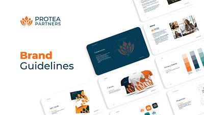 Brand Guidelines Protea Partners brand guideline branding design graphic design guideline illustration logo modern professional simple ui vector