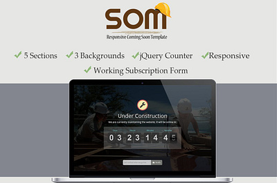 Responsive Coming Soon Theme coming soon cooming soon theme landing page responsive coming soon responsive coming soon theme responsive landing page subscribe form under construction