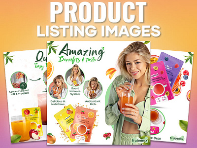 Amazon listing Images 3d animation branding graphic design listing images logo motion graphics ui