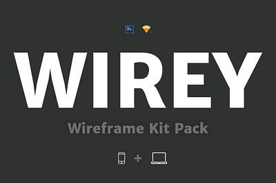 Wirey Wireframe Kit Pack blog bootstrap clients flow kit photoshop portfolio promo site site design ui web elements wirey wirey wireframe kit pack