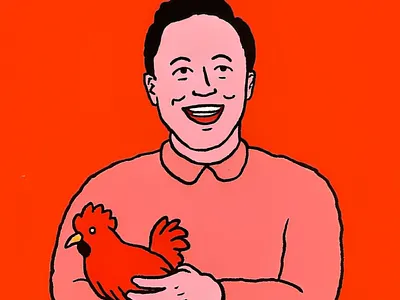 Smiling Elon design graphic design illustration