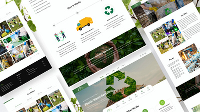 ReEarth - Plastic Waste Recycling Website a.a.mintah behance design figma landing page logo recycling recyle ui uiux ux web web design website