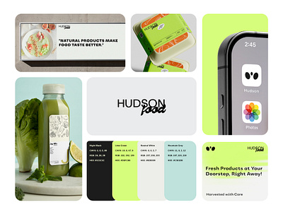 Hudson Food amazon listing design bento design brand development brand identity branding catering delivery eco products food food brand foodie green logo design logo development natural producs nature portfolio product restaurant shopping