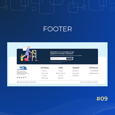 Daily UI Day-09/100: Simple Footer designchallenge designing simple footer ui uiuxdesign ux