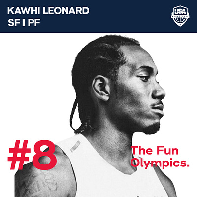 Kawhi Leonard (USA Basketball Poster) affinity basketball card celebrity design graphic design kawhi kawhi leonard nba photoshop poster sports usa