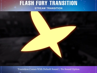 Flash OBS Stinger Transition for Twitch Streaming Anime & Vtuber vtuber model vtuber overlay