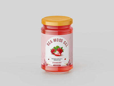 Sea Moss Gel Packaging Label Design branding graphic design label design package graphics