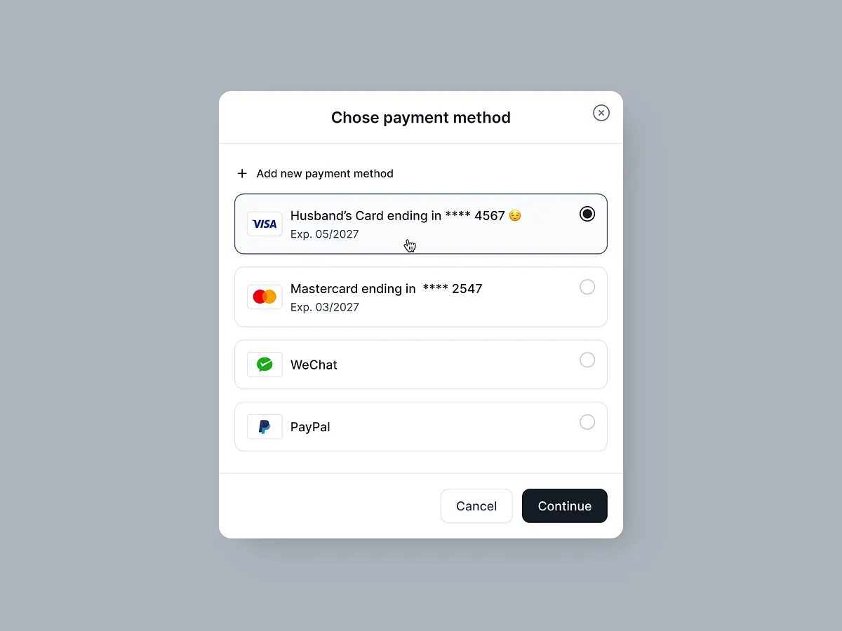 Payment Modal designs, themes, templates and downloadable graphic ...