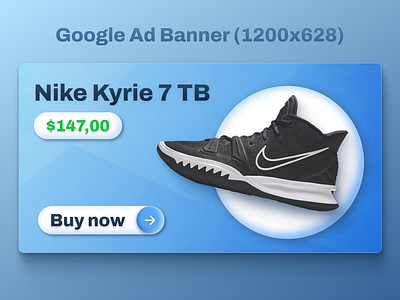 Google Ad Banner, Sneakers ad banner design figma google graphic design illustration marketing photoshop sneakers sport shoes ui