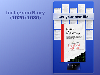 Instagram Story, E-Book book branding design ebook figma graphic design illustration instagram meta photoshop story ui