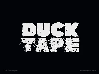 DuckTape — Logotype 01© branding claudio barreiro design digital illustration duck duct tape goallounge tv hand drawn handwritten illustration lettering logo logodesigner logotype procreate tape typography