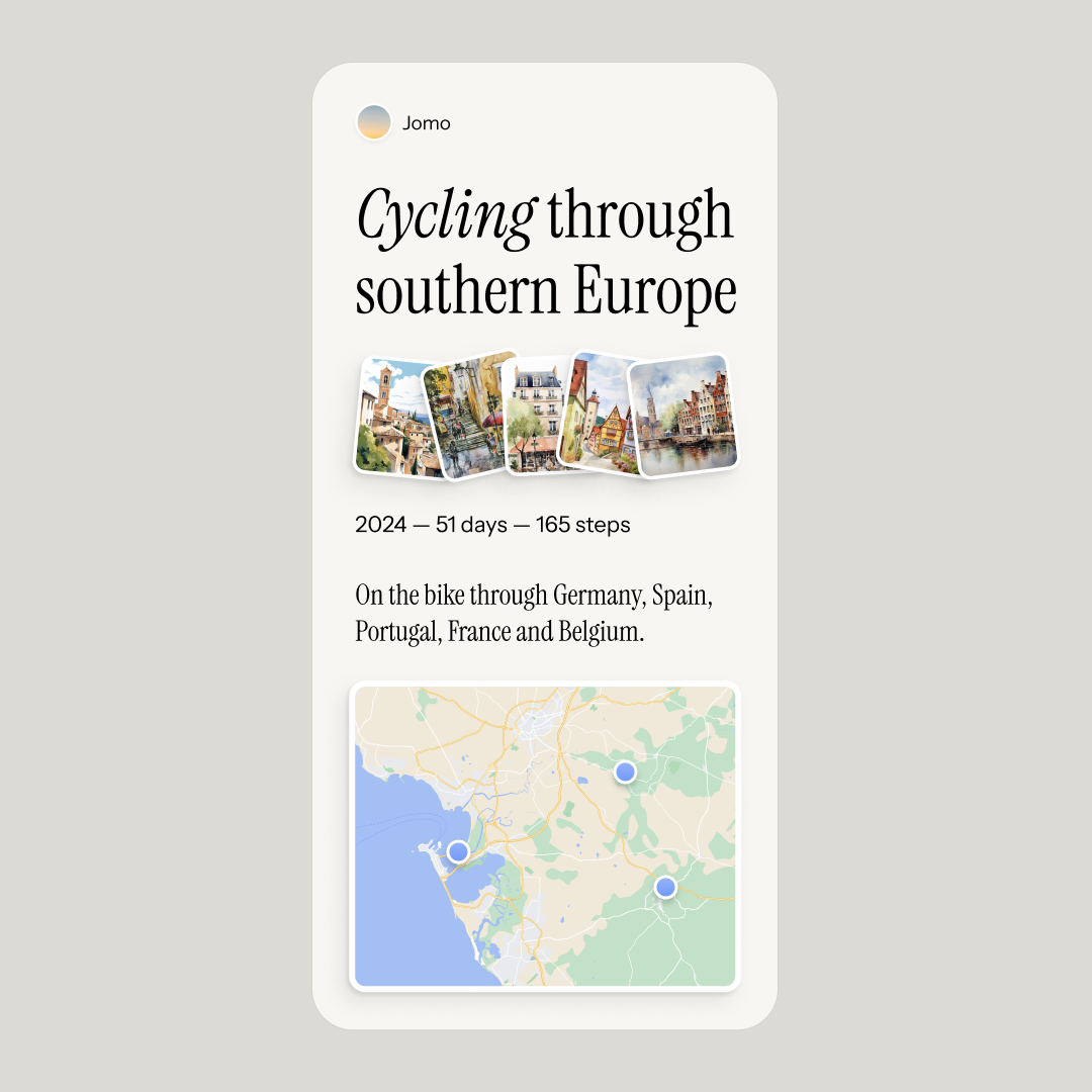 Memory Lane — Mobile v1 app cities city images map memory lane travel ui