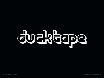 DuckTape — Logotype 01© brand branding claudio barreiro creative studio design duck goallounge tv illustration logo logotype media tape vector