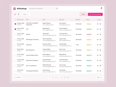 SaaS- User booking data with Calendar view calendar booking dashboard dashboard app gantt ui hero section landing page landing page design modern ui product design saas saas design saas product ui ux web app web app design