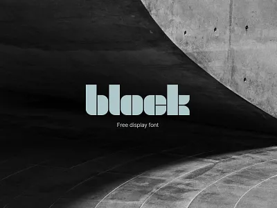Block - Free Display Font ad advertising branding display display font editorial experimental free free font freebie headline logo logo design marketing modular type typeface typography
