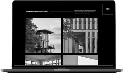 Framer website for an architect studio framer ui website design