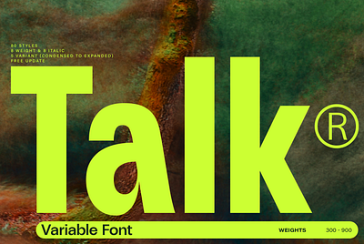ZT Talk - Variable Typeface (Free Weights) branding display editorial free free font freebie logo sans sans serif type typeface typography variable