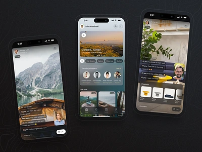 Personal Shopper app commerce live commerce livestream mobile mobile app ui