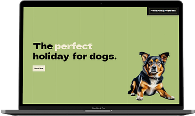 Minimalist website in Framer for a Dog Boarding business framer ui website design