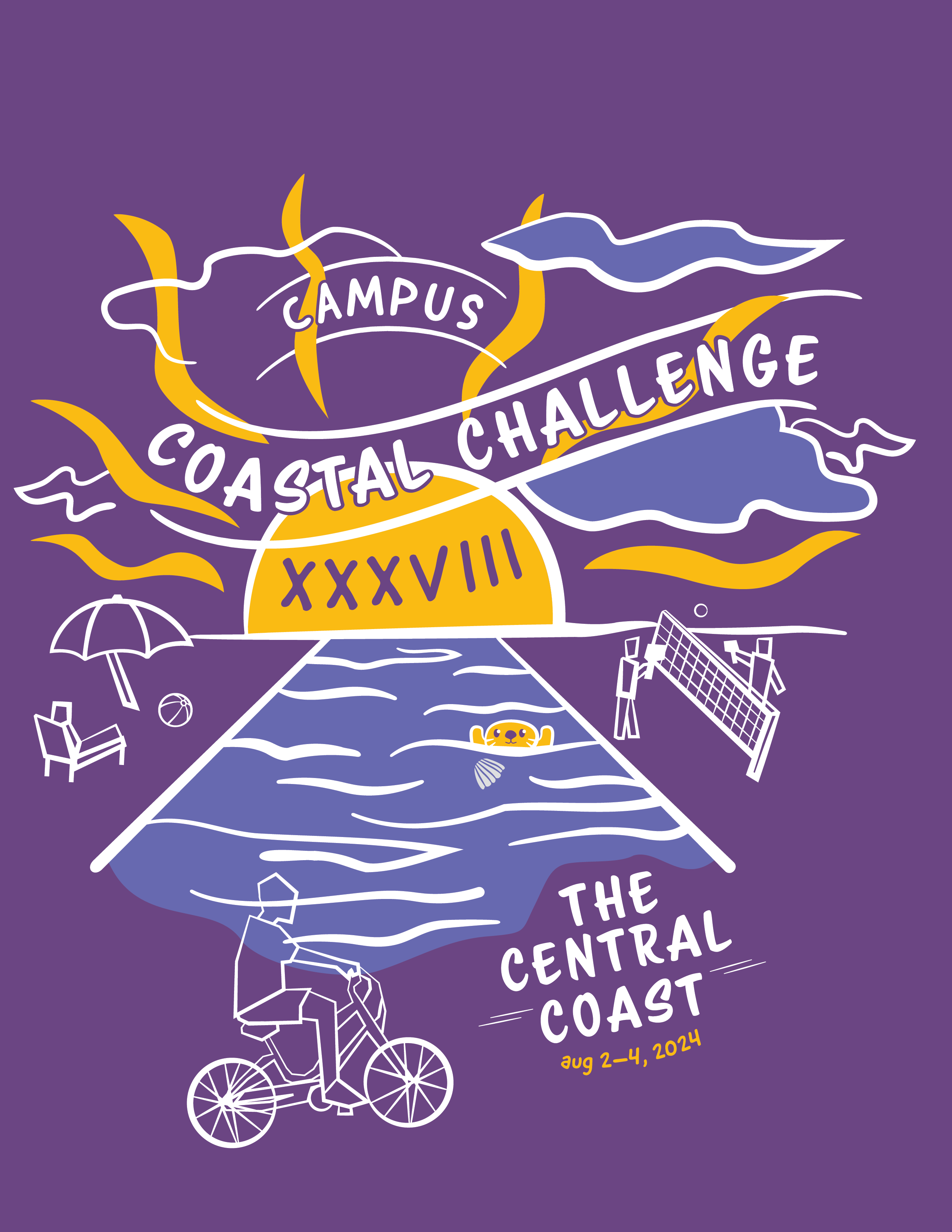 2024 Annual Cycling Trip T-Shirt Design adobe beach church coast graphic design illustration illustrator shirt design