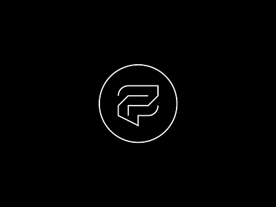 F Z black branding design f icon logo minimal white z