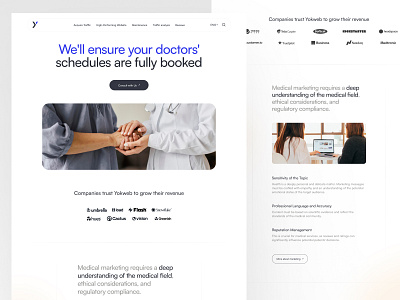 Medical Marketing Landing Page agency design doctors graphic design health landing landing page marketing medical seo ui ux website