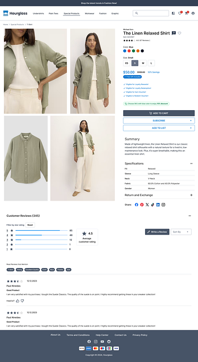 Product Detail Page ecommerce product pdp product detail page