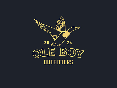 Ole Boy Outfitters Graphic duck duck design duck hunting duck hunting apparel duck hunting design duck hunting logo duck logo hat design hat logo hats hunting design hunting graphic outfitter outfitter hat outfitter logo retro apparel design retro duck design retro logo