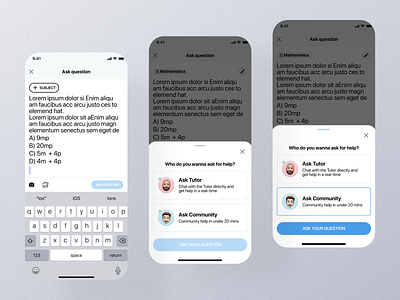 Ask Question Mobile App Ui app as question setting ask question ask question app ask question dashboard ask question design ask question details ask question interface ask question mobile ask question option ask question page ask question screen ask question ui ask question view ask quirey asl question widget design question screen screen ui