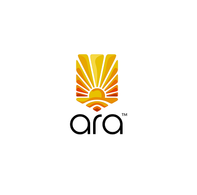 ARA 3d animation branding graphic design illustration logo luxury motion graphics sunrise ui vector