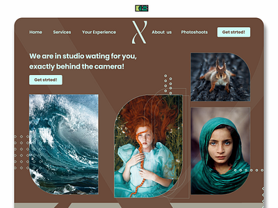 XAVI Photography Studio Website branding logo ui ux