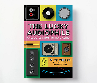 The Lucky Audiophile Book Cover Design book bookcover graphic design illustration typo typography