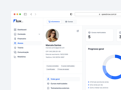 LMS - Student Profile before and after dashboard education figma lms product design profile ui design user profile ux