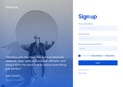 Daily UI Challenge #001: Sign Up ui ux