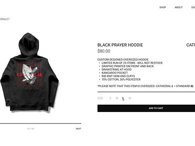 Streetwear Clothing Product Page Mockup Concept branding clothing graphic design product page streetwear ui ux web design website
