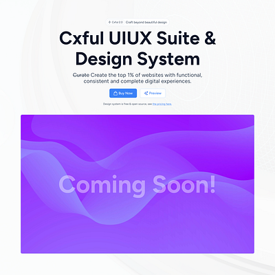 Cxful UIUX Suite & Design System - Coming Soon! b2b website customer experience cx design design system experience ui ui kit ui library uiux user experience ux website design website redesign