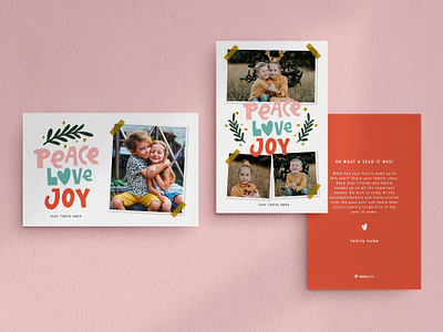 Holiday Card / Heart graphic design holiday card design joy love peace