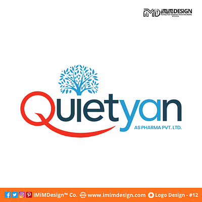 New logo designed for QUIETYAN AS PHARMA PVT. LTD. by IMiMDesign branding graphic design logo