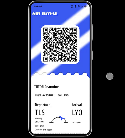 DailyUI 024 - Boarding pass boarding dailyui mobile