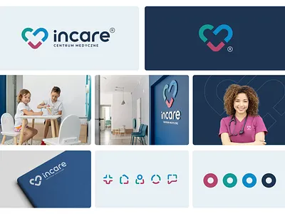 Incare Medical Center branding graphic design healthcare logo logo design medical vector