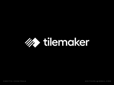 Tile Maker - AI software logo design ai brand branding game gaming geometric identity logo logo design logo designer logotype minimal minimalistic simple software tech technology tile tiles