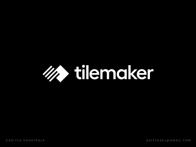 Tile Maker - AI software logo design ai brand branding game gaming geometric identity logo logo design logo designer logotype minimal minimalistic product simple software tech technology tile tiles