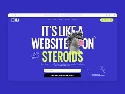 Digital Marketing - Fonla branding design digital marketing newsletter online shot trending typography ui user experience website