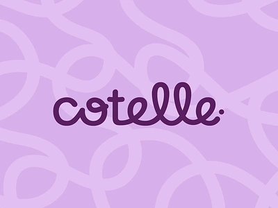 Cotelle brand identity branding clothing clothing brand design doodle handdrawn line logo logo design logotype minimal modern petite premium purple typography vector violet visual identity