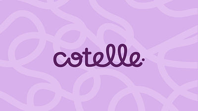 Cotelle brand identity branding clothing clothing brand design doodle handdrawn line logo logo design logotype minimal modern petite premium purple typography vector violet visual identity