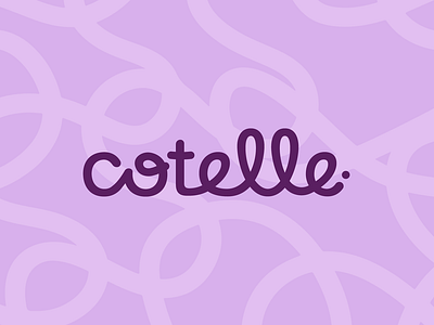 Cotelle brand identity branding clothing clothing brand design doodle handdrawn line logo logo design logotype minimal modern petite premium purple typography vector violet visual identity