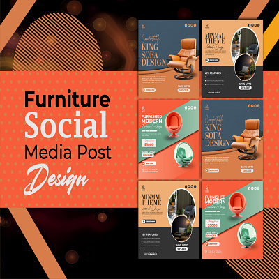 Furniture Sale Social Media Post Design